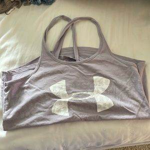 light purple, cross back tank top